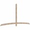 Ekena Millwork Bellingham Smooth Timber Gable Bracket, Douglas Fir, 108"W x 54"H x 1 1/2"D x 3 1/2"F, 12/12 Pitch GBW108X54X0204BEL00SDF - alternate 4